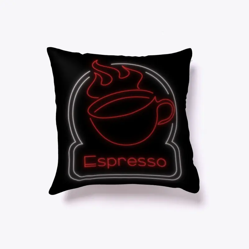 Red and whitish-pink Neon Espresso