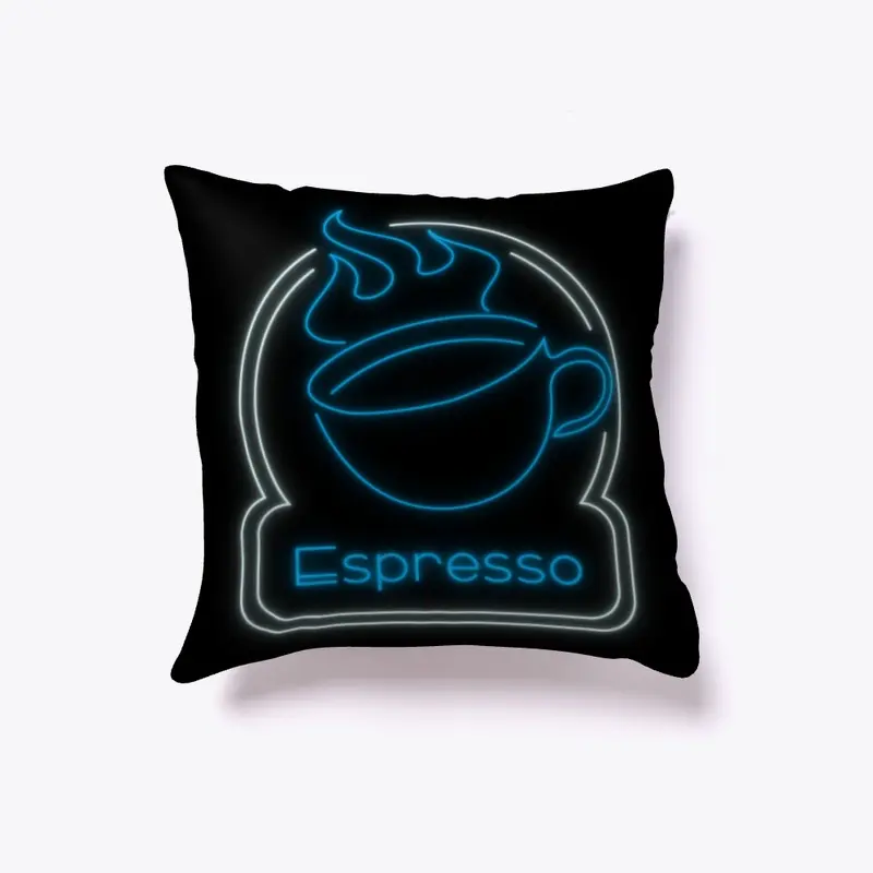 Blue and white Neon Espresso